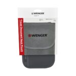 Чехол для документов WENGER на шею с системой защиты данных RFID, серый, полиэстер 3
