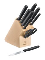 Набор из 9 кухонных предметов в подставке: вилка для мяса, 6 ножей, ножницы, мусат VICTORINOX 5.1193.9 2