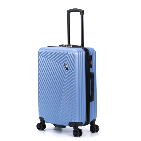 Чемодан TORBER Lama T1919M-Silver, M